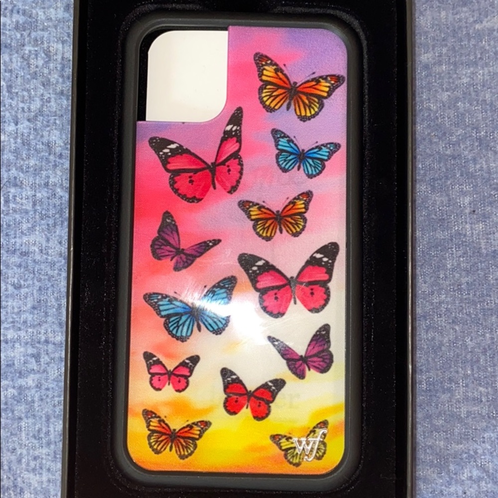 iPhone 11 wildflower butterfly case